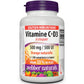 Natural Orange 200 Chewable Tablets | Webber Naturals Chewable Vitamin C+D3 500mg/500IU // french bottle 