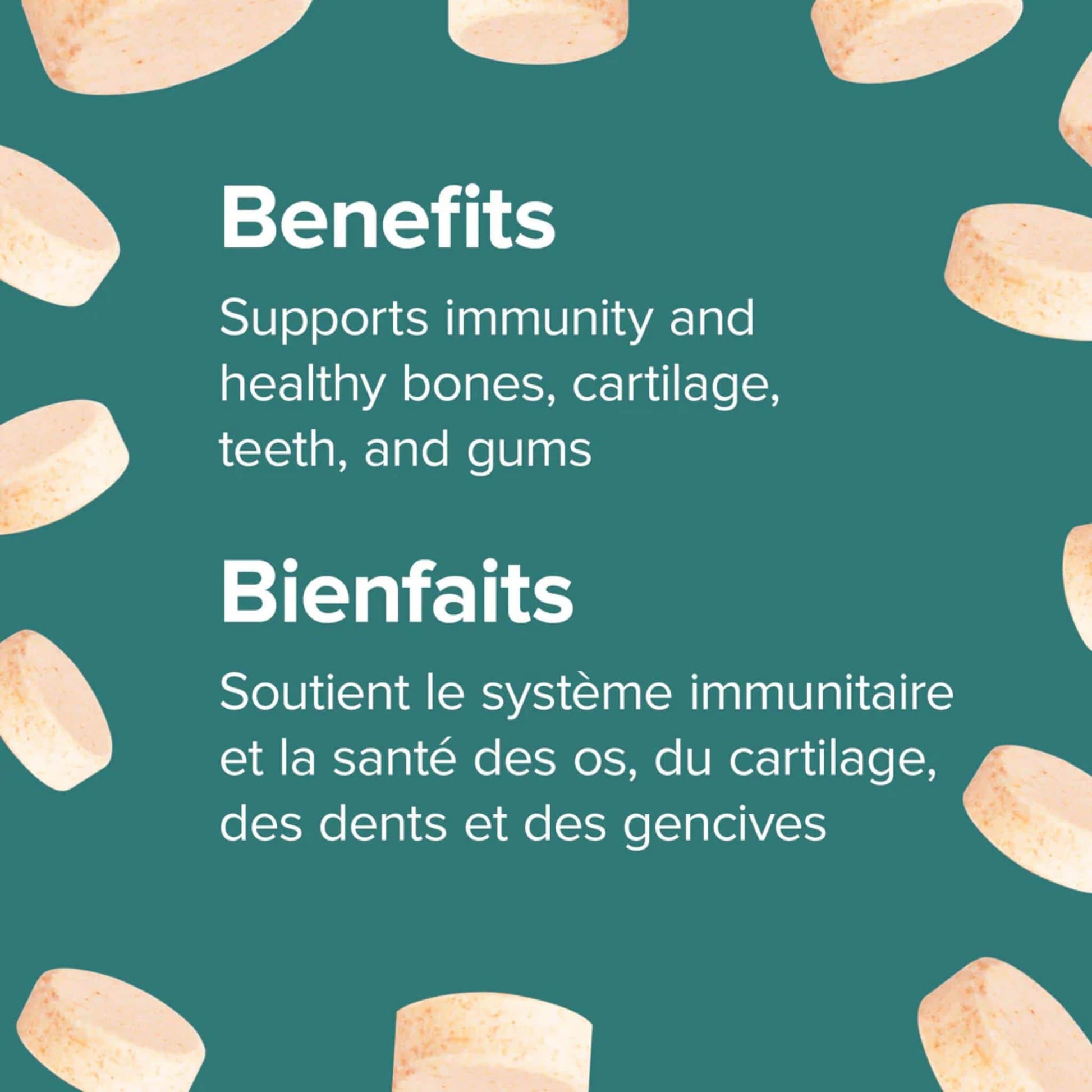 Natural Orange 200 Chewable Tablets | Webber Naturals Chewable Vitamin C+D3 500mg/500IU // infographic