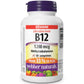 80 Tablets | Webber Naturals Vitamin B12 Timed Release 1200mcg Methycobalamin // french bottle