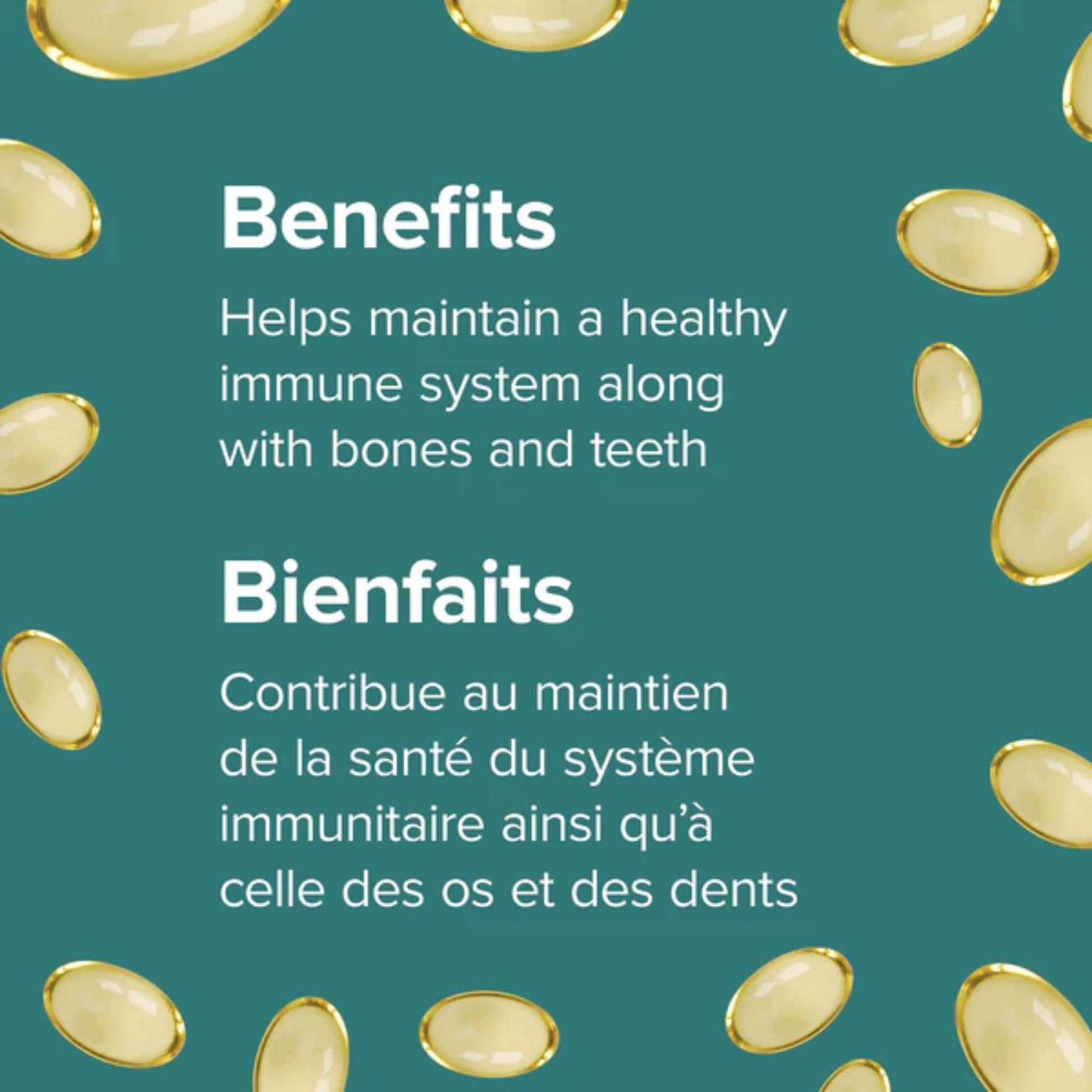 500 Softgel Capsules | Webber Naturals Vitamin D3 1000 IU // Infographic