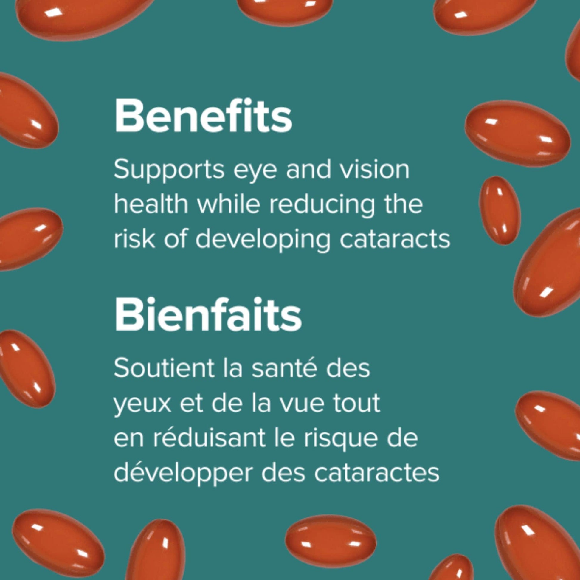 45 Softgels | Webber Naturals Lutein Extra Strength 20mg with 3.5mg Zeaxanthin // infographic