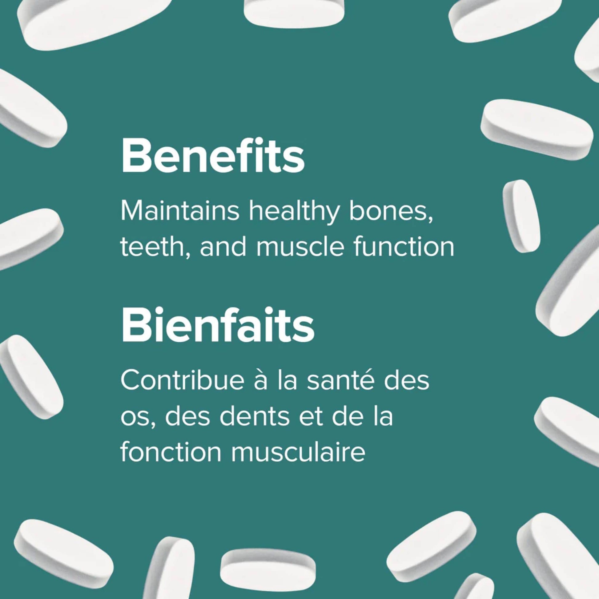 200 Caplets | Webber Naturals Calcium Magnesium Vitamin D3 333/167mg/200IU // Infographic