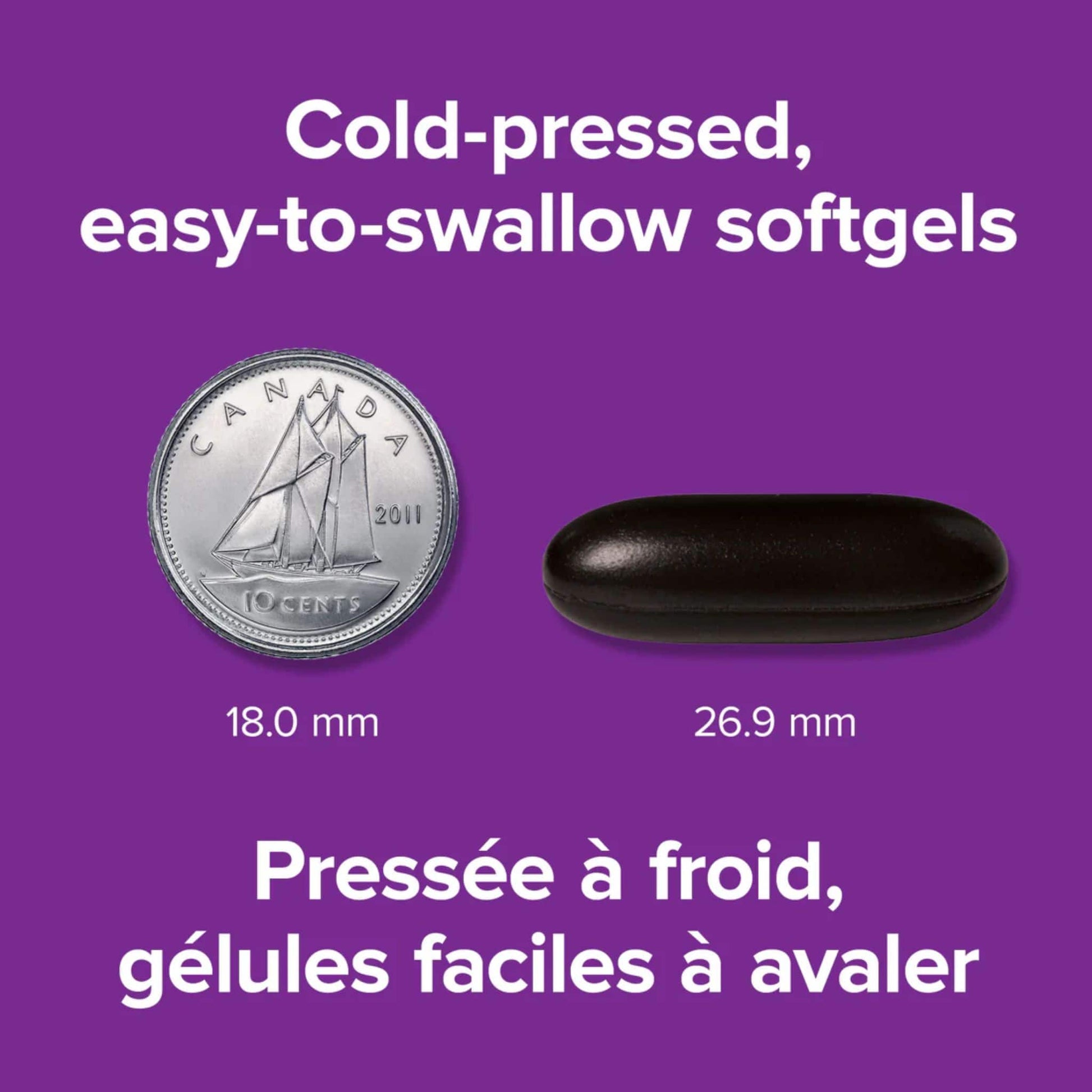 210 Softgels | Webber Naturals Organic Flaxseed Oil 1000mg Cold-Pressed // Infographic