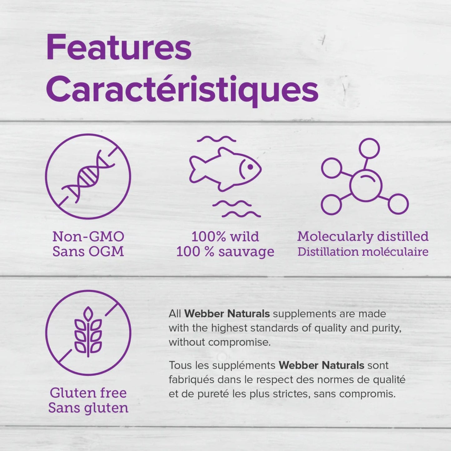 180 Softgels | Webber Naturals Wild Alaskan Salmon & Fish Oil 300mg EPA/DHA 1000mg // Infographic