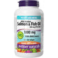 180 Softgels | Webber Naturals Wild Alaskan Salmon & Fish Oil 300mg EPA/DHA 1000mg