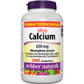 280 Tablets | Webber Naturals Calcium 650mg Ultra // French Bottle