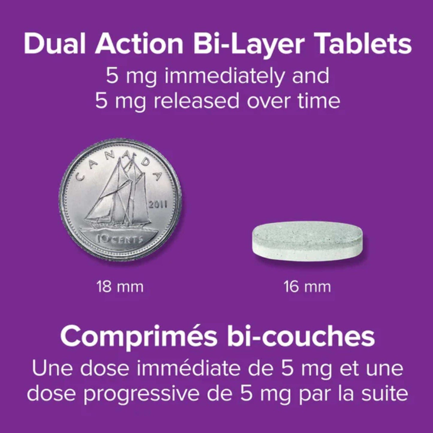 120 Bi-Layer Tablets | Webber Naturals Melatonin Maximum Strength 10mg Dual Action Release // Infographic