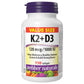 110 Softgels | Webber Naturals Vitamin K2 and D3