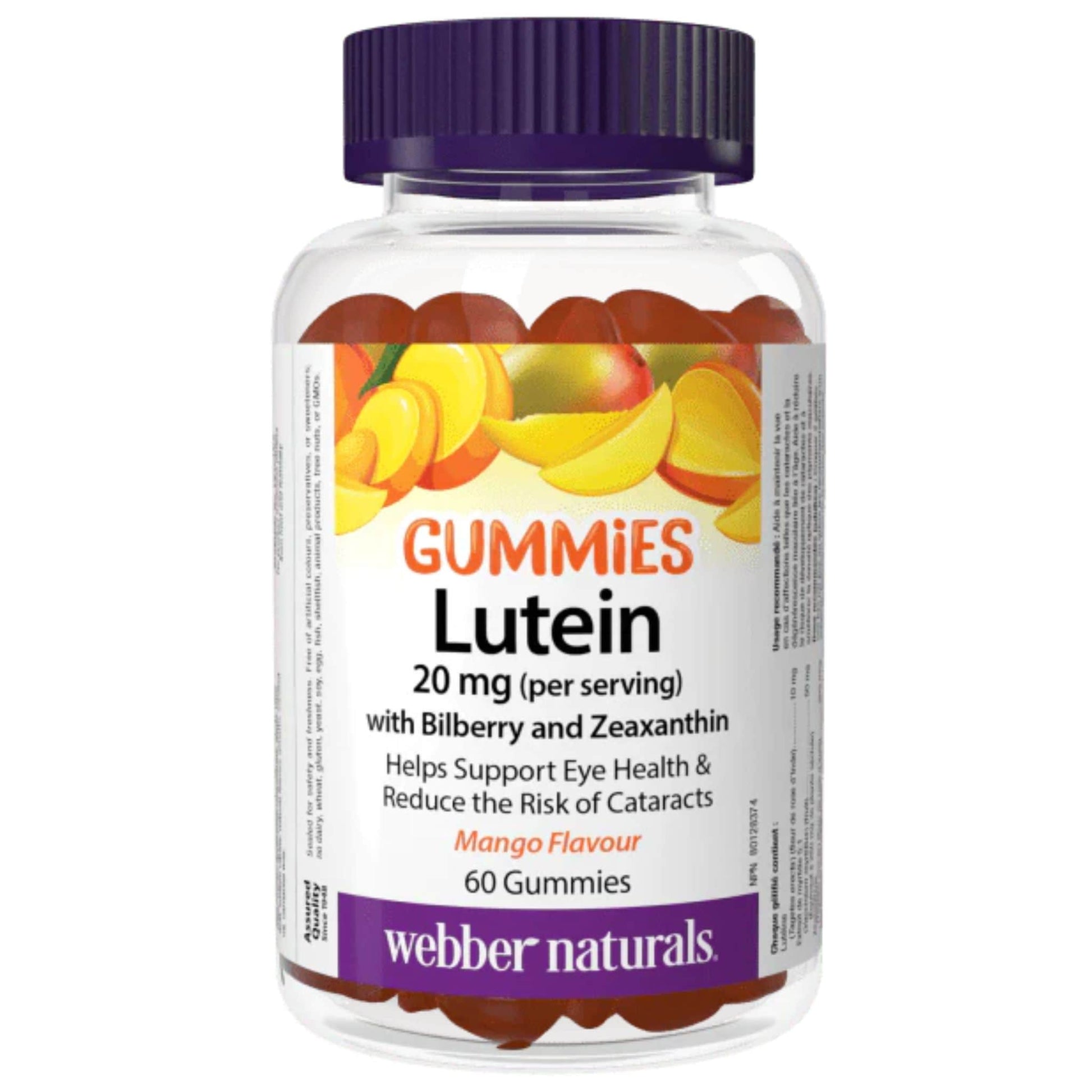 60 Gummies | Webber Naturals Lutein 20mg