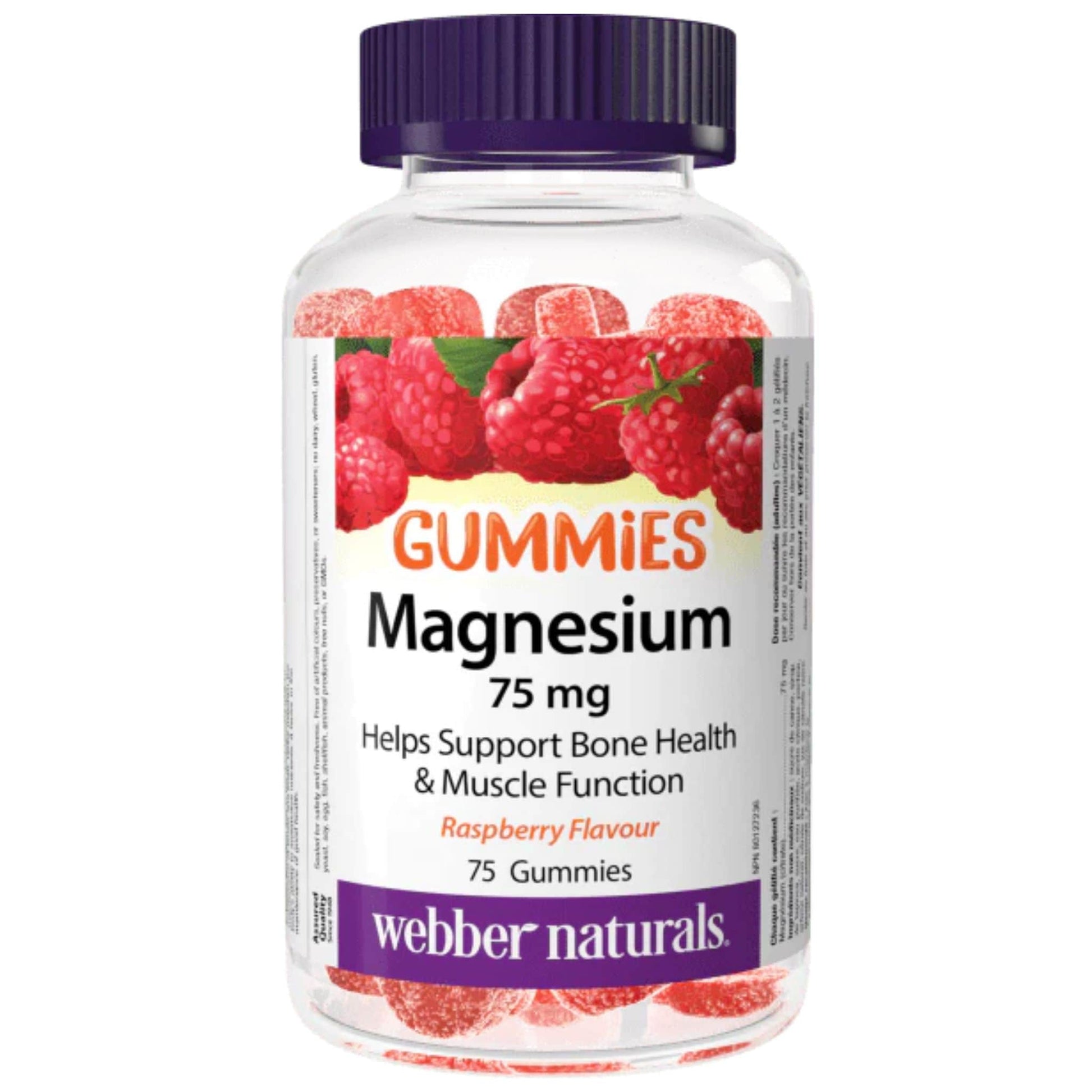 75 Gummies Rasperry | Webber Naturals Magnesium