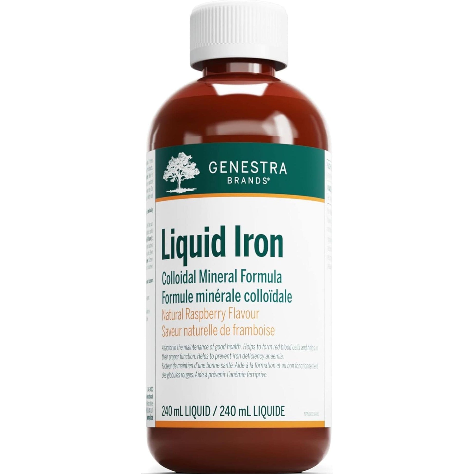 Natural Raspberry Flavour, 240mL | Genestra Brands Liquid Iron