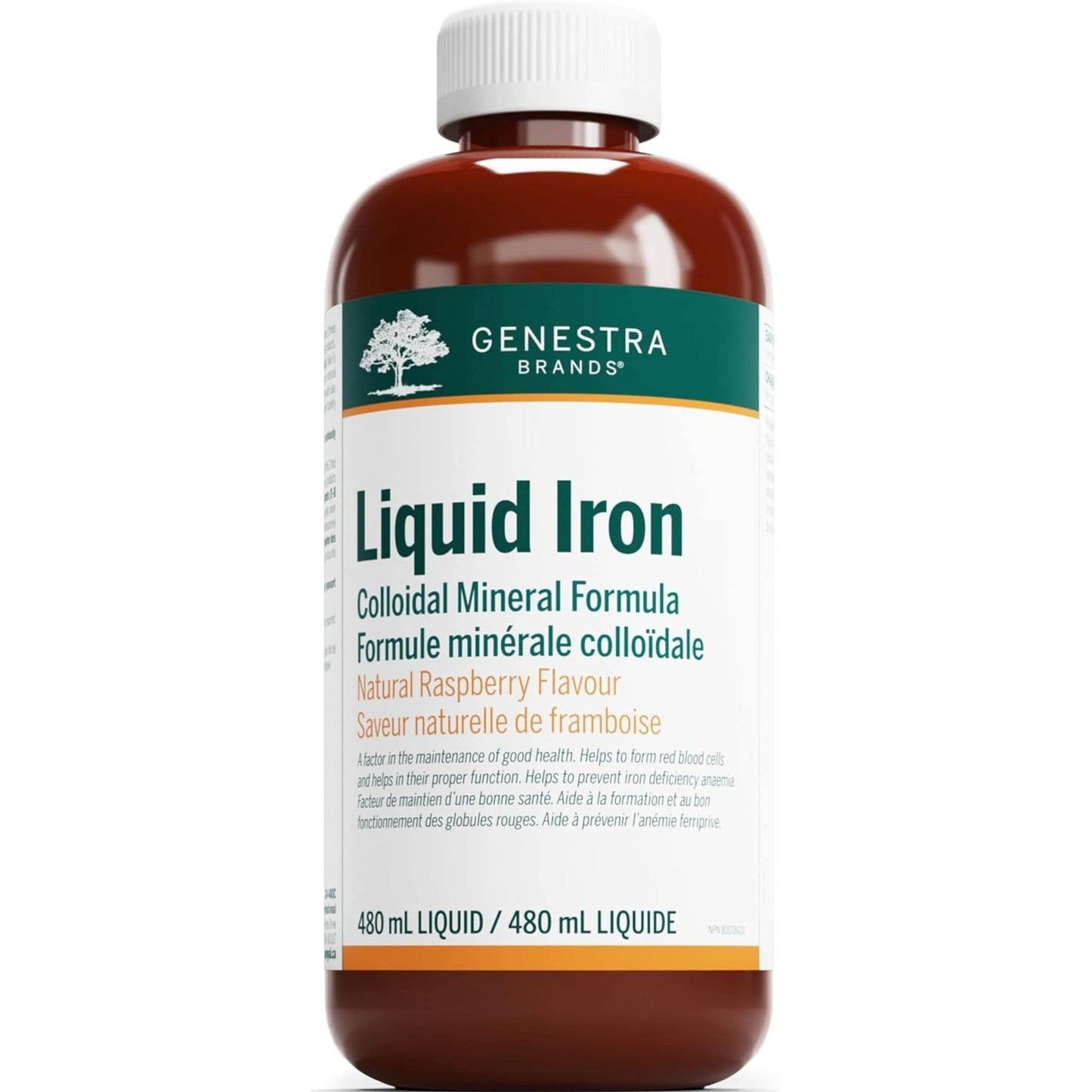 Natural Raspberry Flavour, 480mL | Genestra Brands Liquid Iron