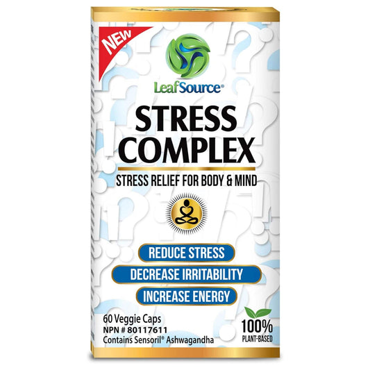 60 Vegetable Capsules | Leaf Source Stress Complex