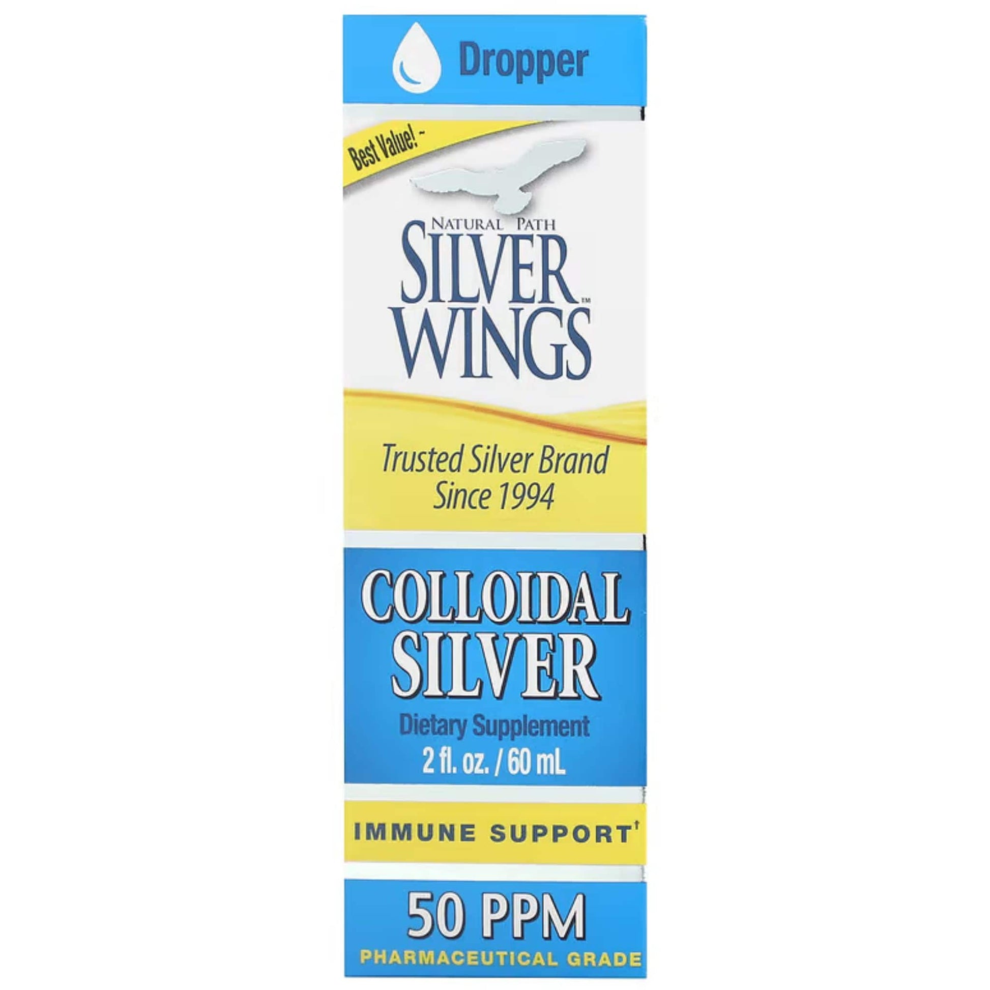 60ml Natural Flavour | Natural Path Silver Wings Colloidal Silver 50 PPM