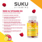 60 Gummies Dragonfruit and Lemon | SUKU Vitamins Vitamin D3 Plus K2 Plus B12