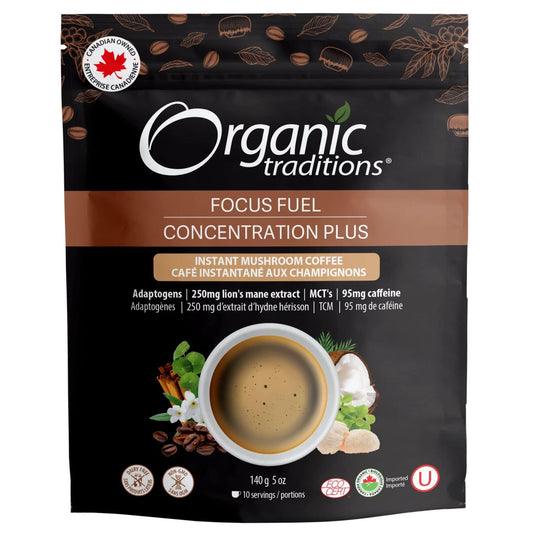 140 g | Organic Traditionals Focus Fuel // coffee flavour