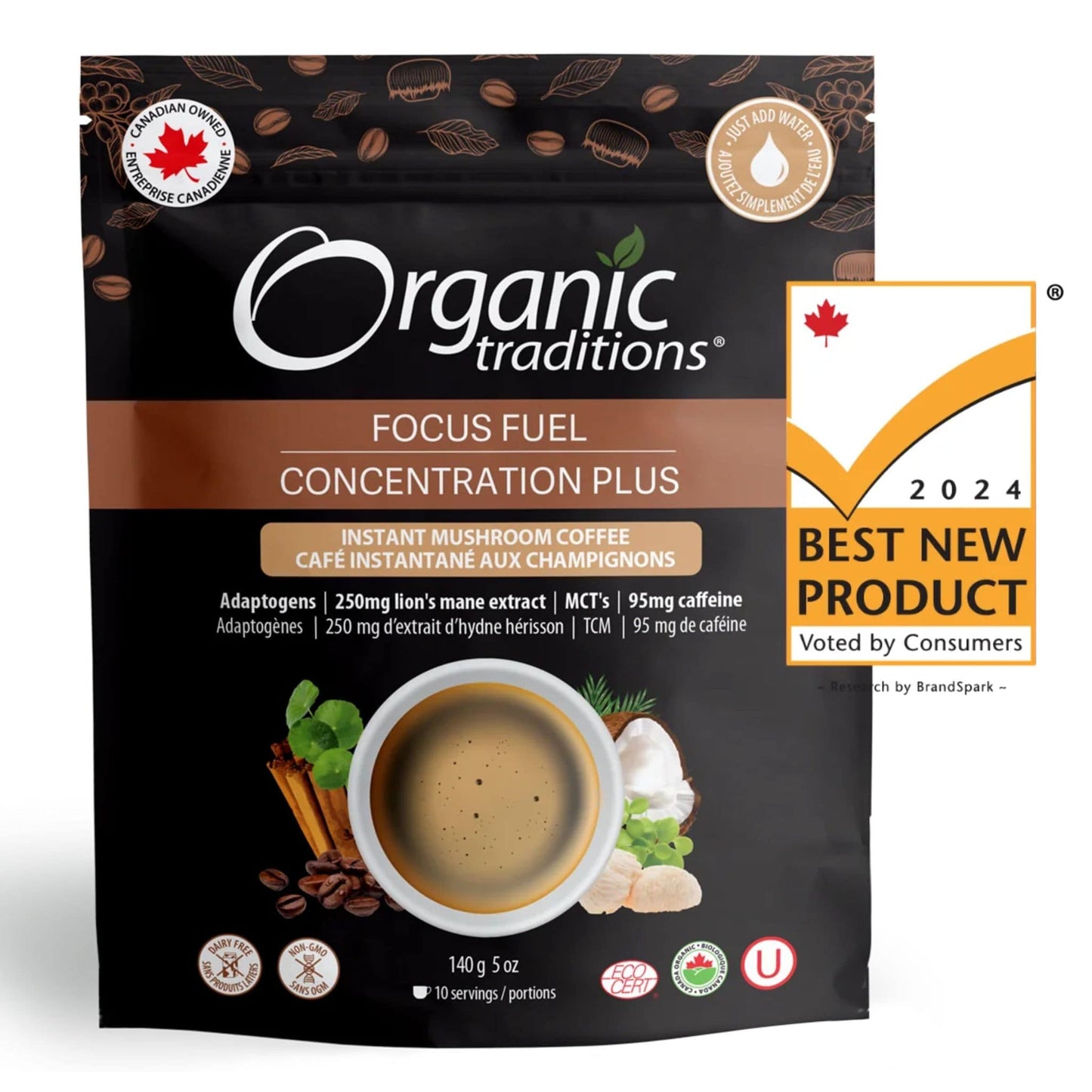 140 g | Organic Traditionals Focus Fuel // coffee flavour