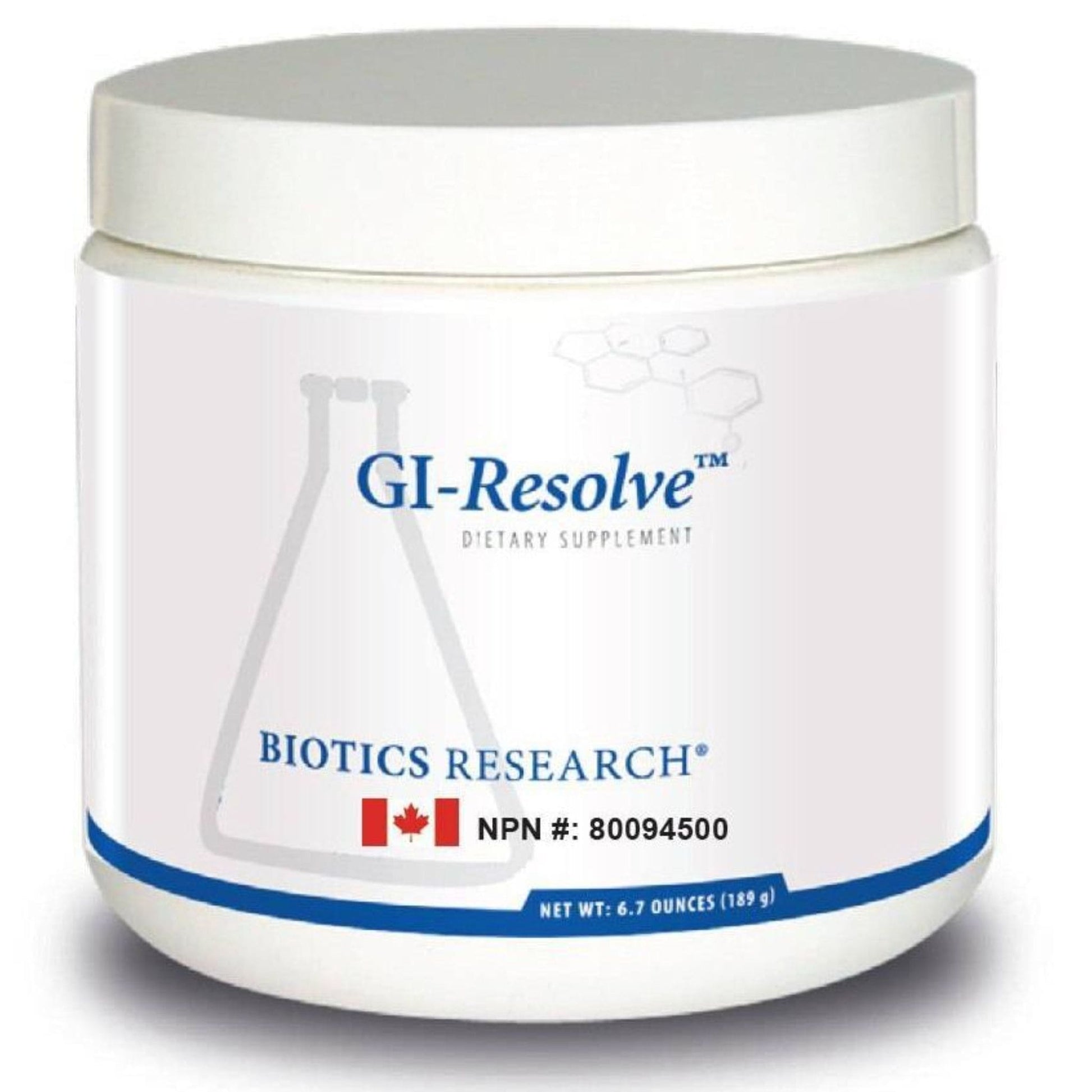 189g Unflavoured | Biotics Research GI Resolve