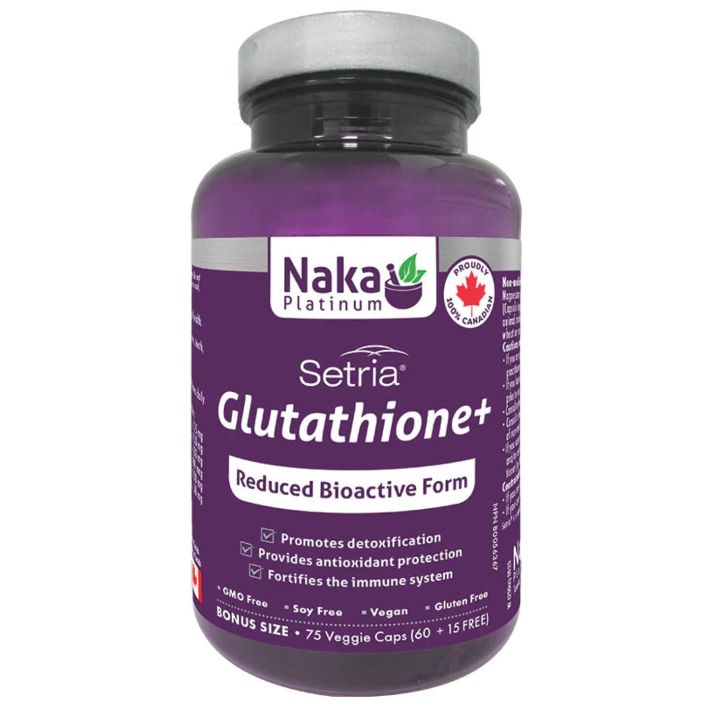 75 Vegetable Capsules | Naka Platinum Setria Glutahtione+