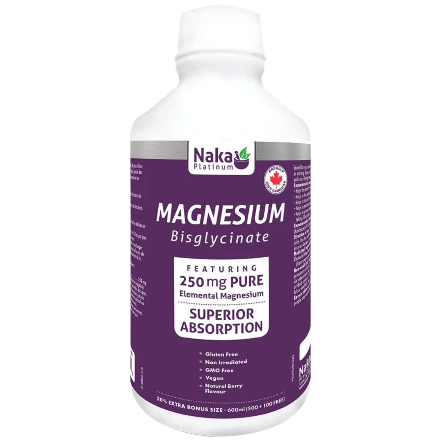 Naka Platinum Liposomal Magnesium Bisglycinate 90mg, 250mL