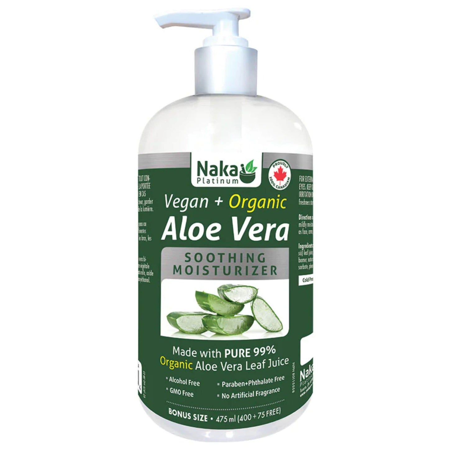 475ml | Naka Platinum Vegan and Organic Aloe Vera