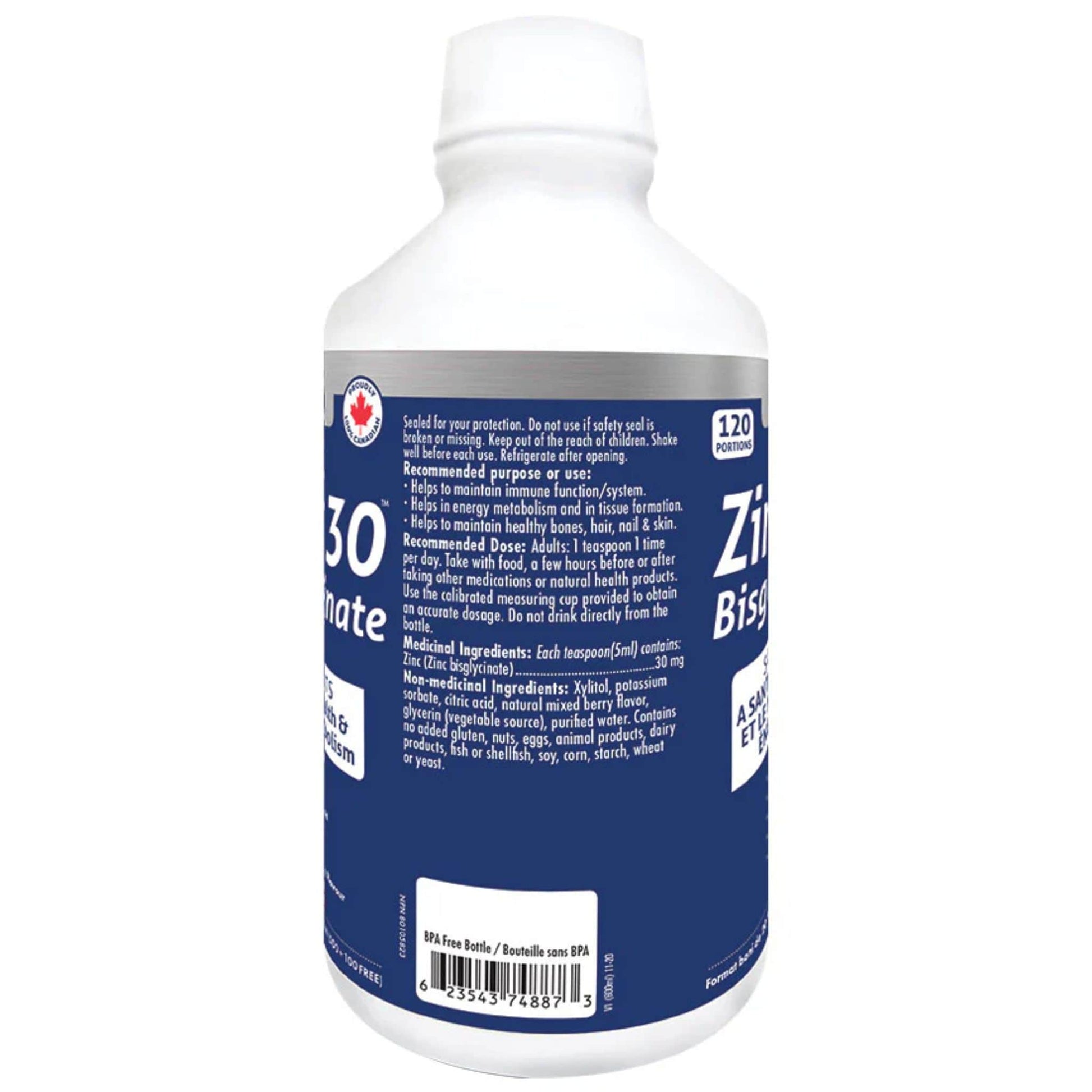 600ml Natural Berry | Naka Platinum Zinc 30 Bisglycinate