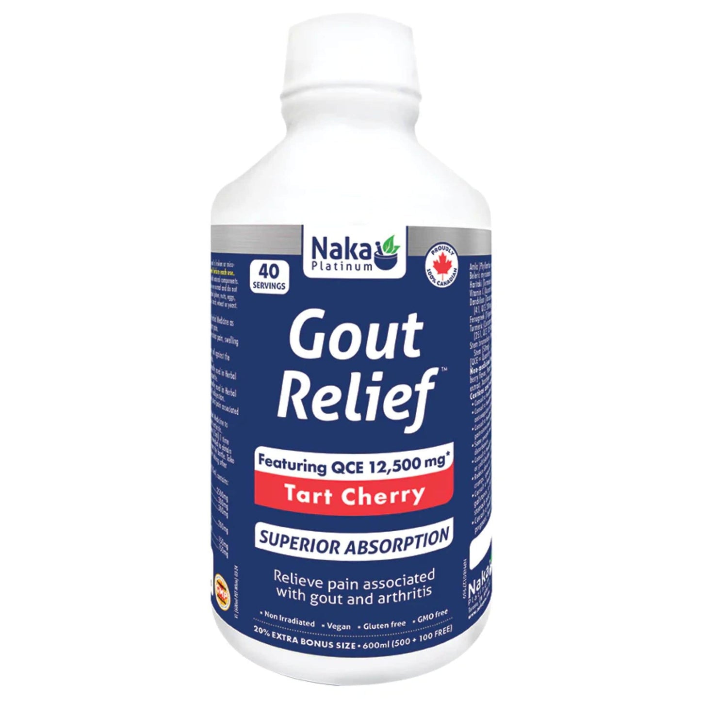 600ml Tart Cherry | Naka Platinum Gout Relief