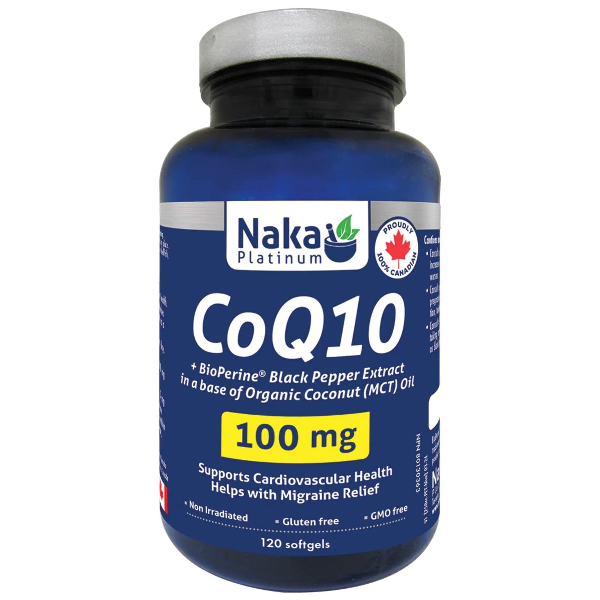 120 Softgels | Naka Platinum CoQ10