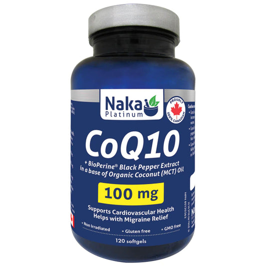 120 Softgels | Naka Platinum CoQ10