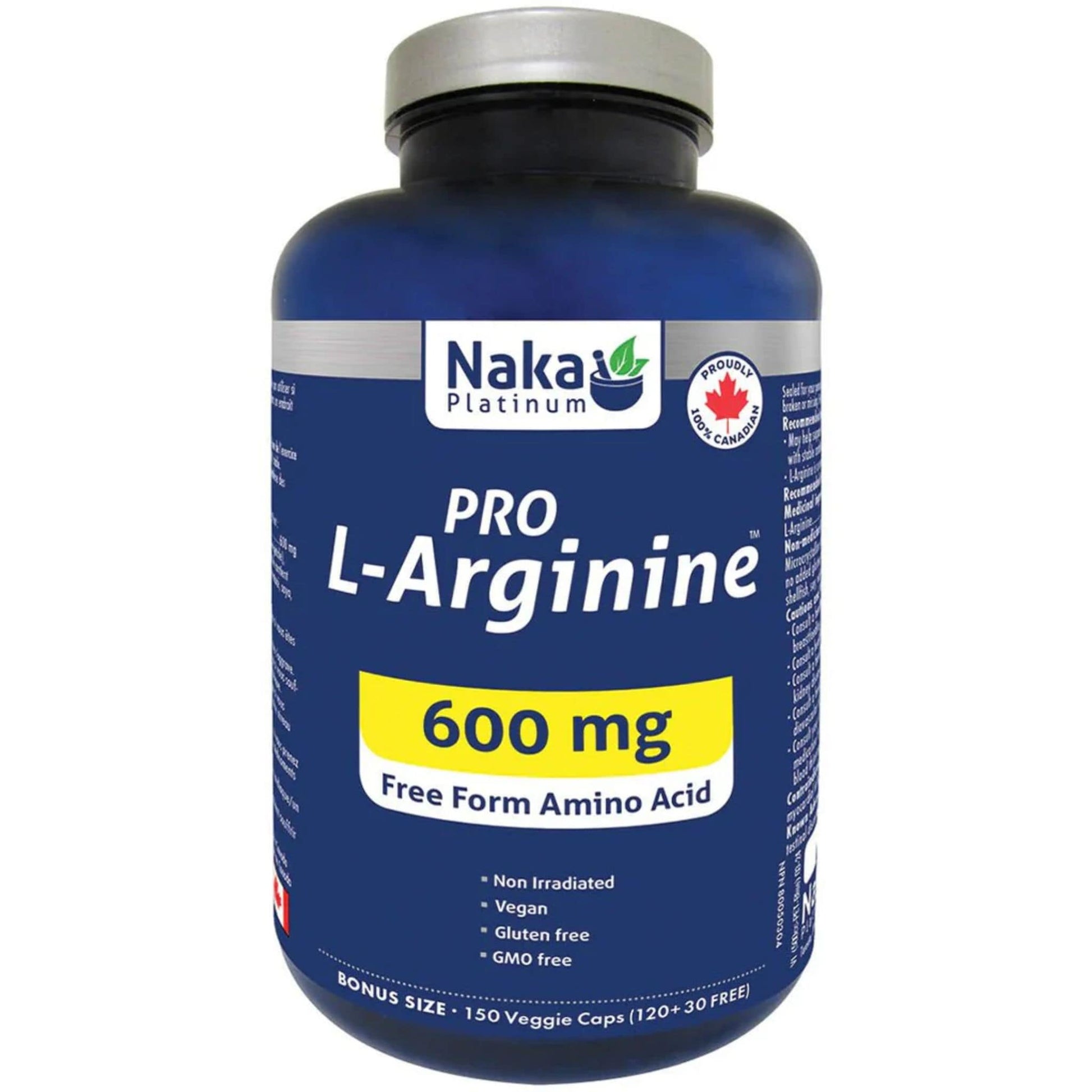 150 Vegetable Capsules | Naka Platinum Pro L-Arginine