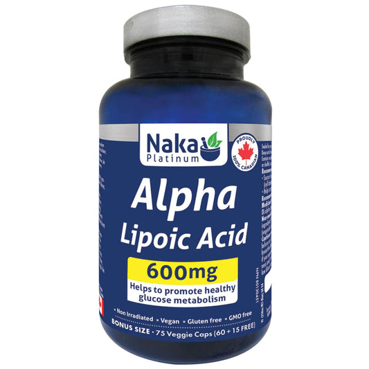 75 Delayed Release Vegetable Capsules | Naka Platinum Alpha Lipoic Acid