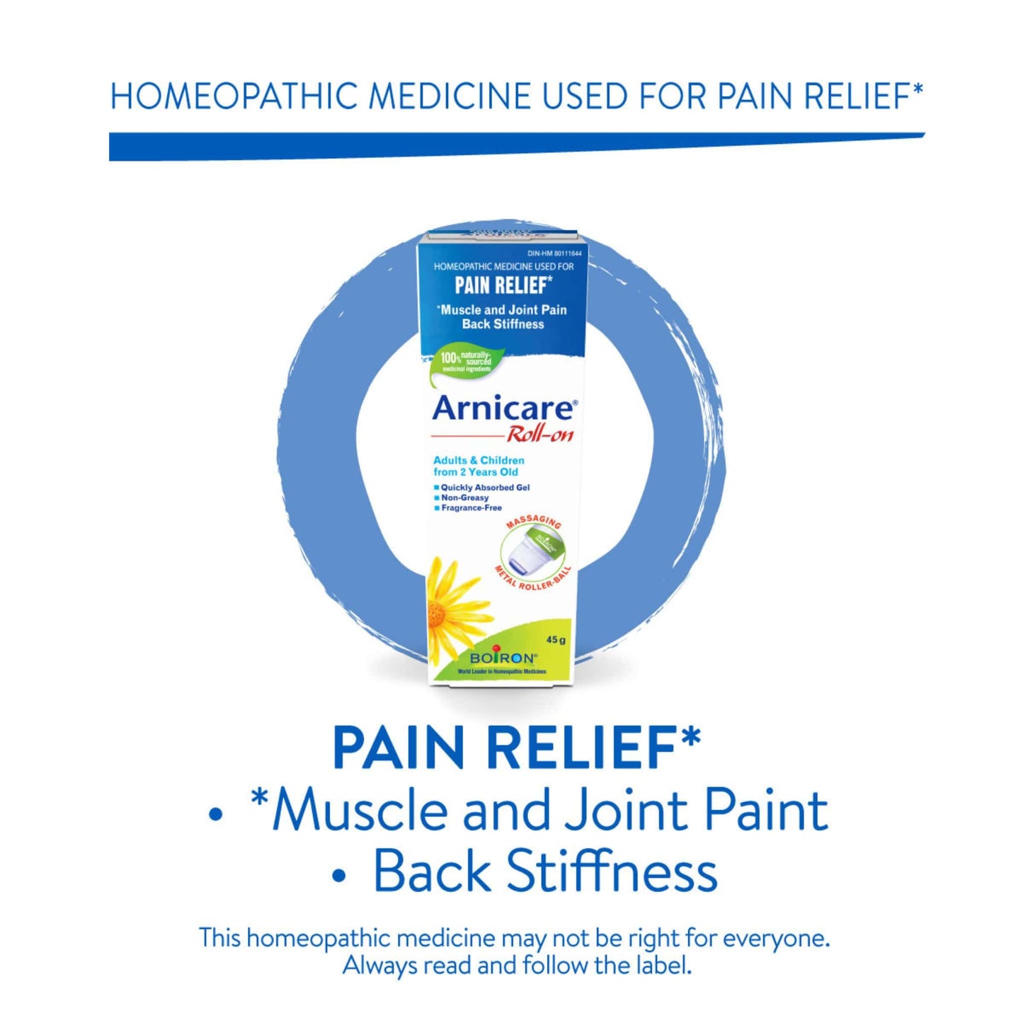 Boiron Arnicare Roll-on, Pain Relief, 45g Tube