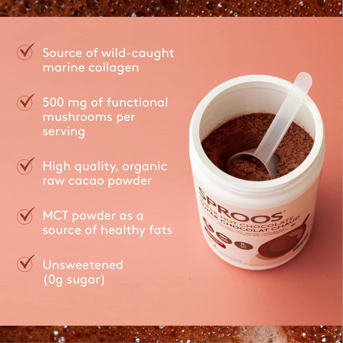 Sproos Super Hot Chocolate, 220 g