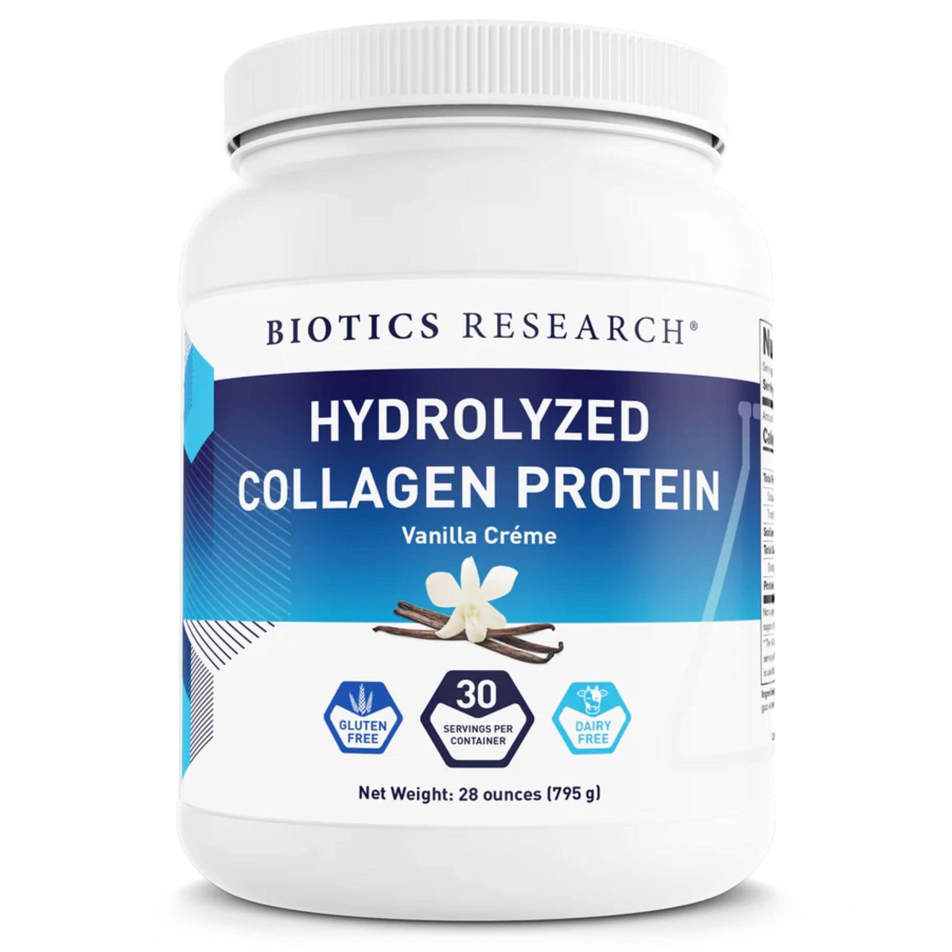 Vanilla Creme | Biotics Research Hydrolyzed Collagen Protein