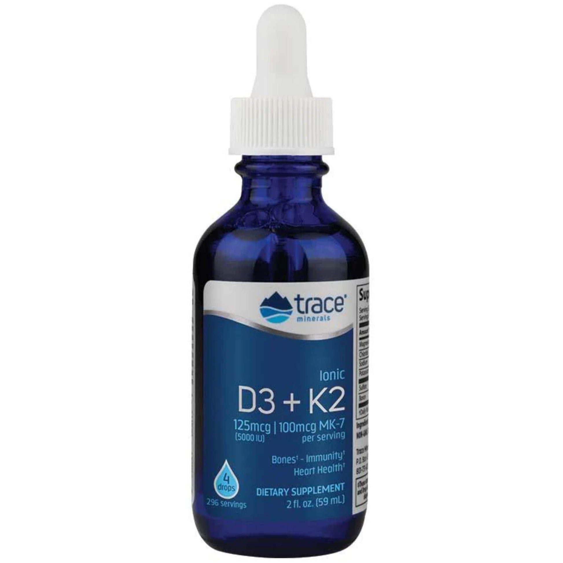 59ml | Trace Minerals Ionic Vitamin D3 and K2