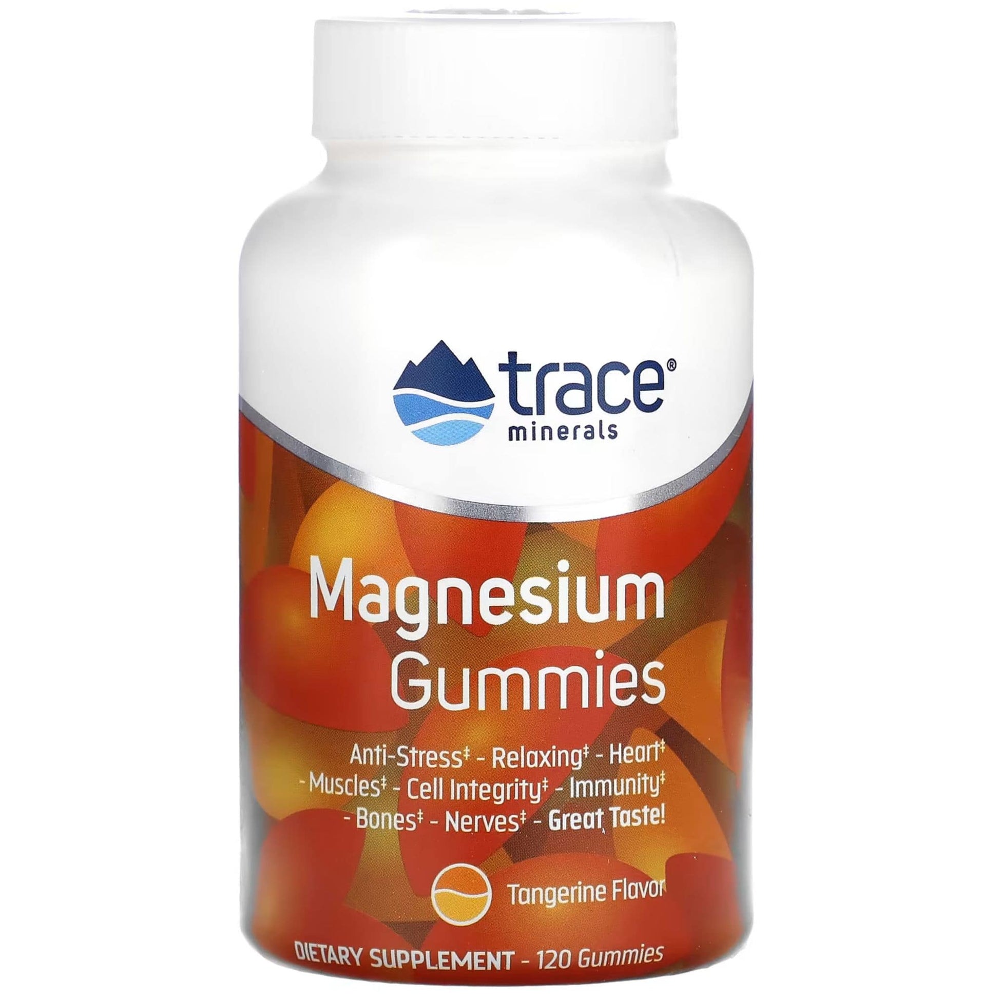 120 Gummies Tangerine | Trace Minerals Magnesium Gummies