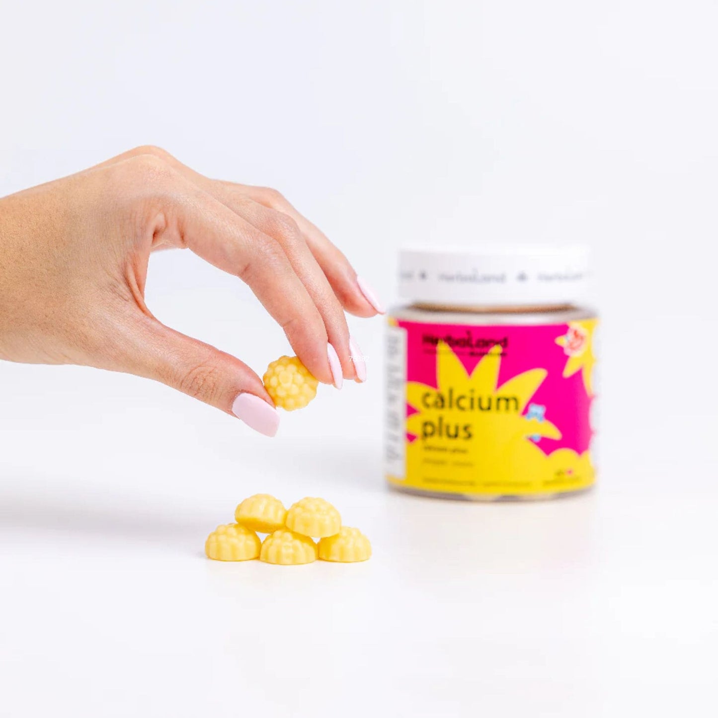 60 Gummies Pineapple | Herbaland Calcium Plus