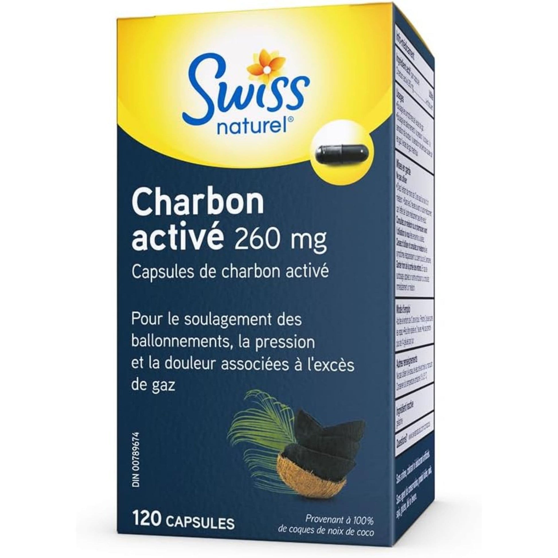 120 Capsules | Swiss Natural Activated Charcoal