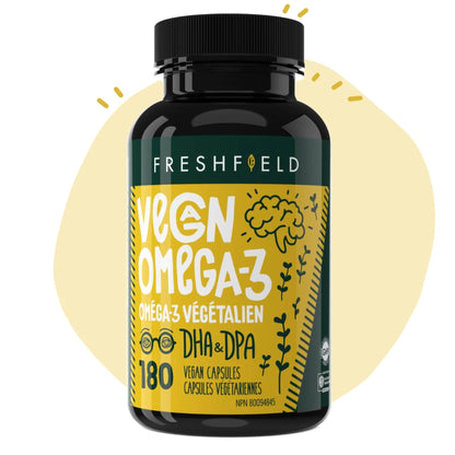 180 Softgels | Freshfield Vegan Omega-3 DHA and DPA