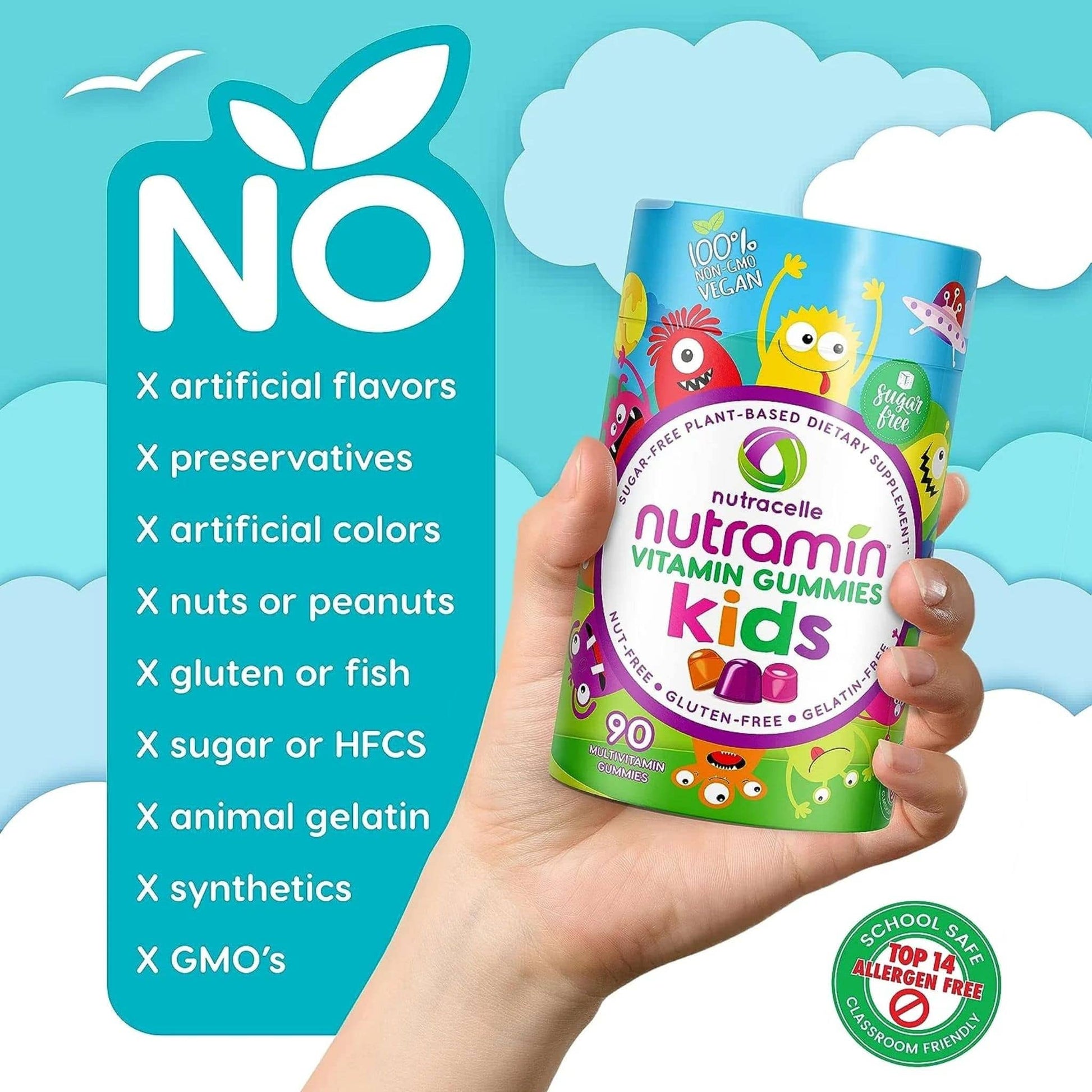 90 Vegan Gummies | Nutramin Vitamin for Kids