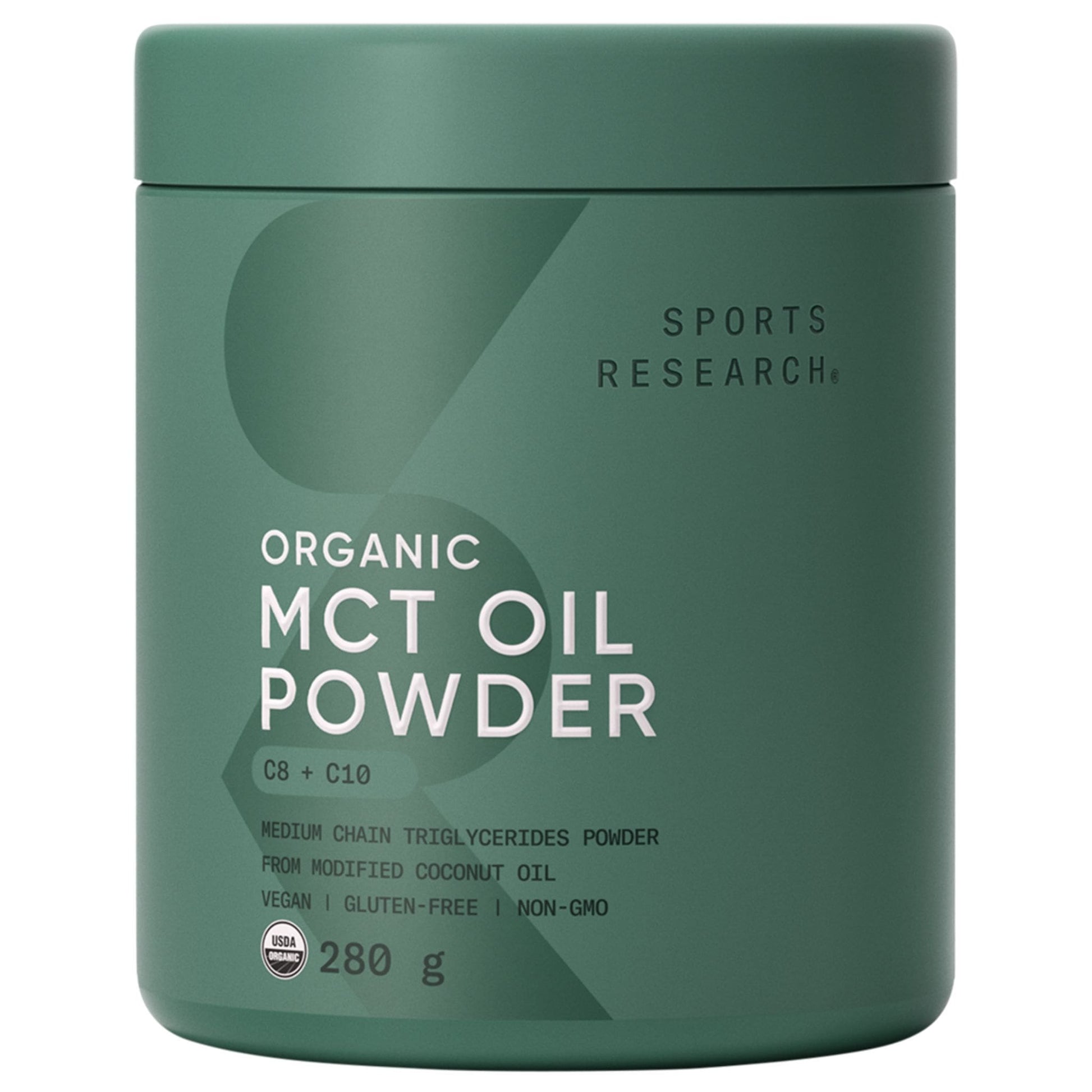 280g Unflavoured | Sports Research Organic MCT Oil Powder