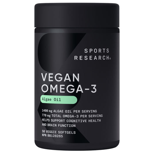 50 Softgels | Sports Research Vegan Omega-3