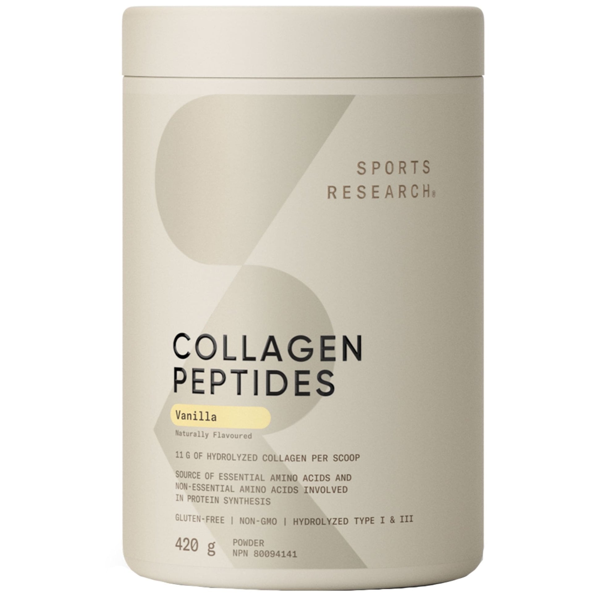 420g Vanilla | Sports Research Collagen Peptides