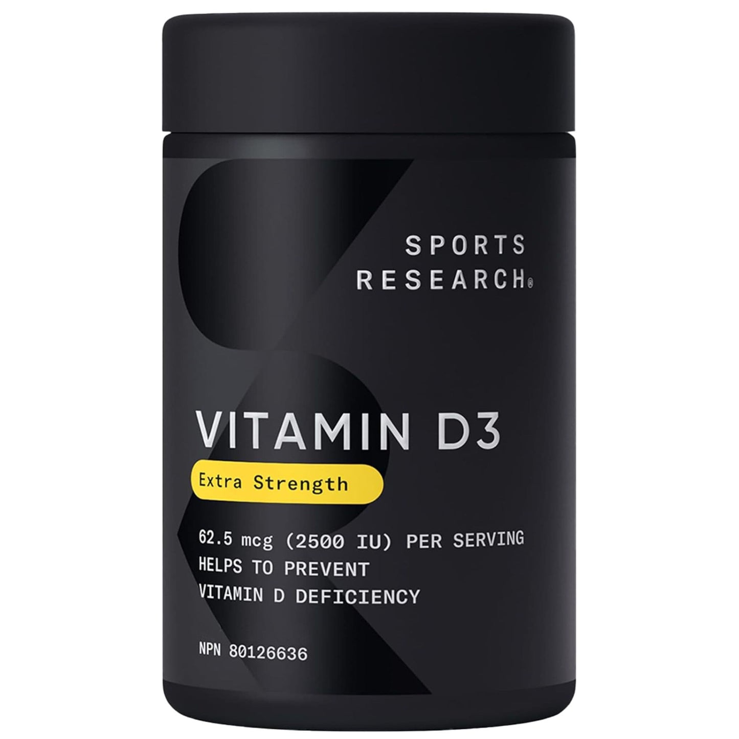 240 Softgels | Sports Research Vitamin D3 Extra Strength