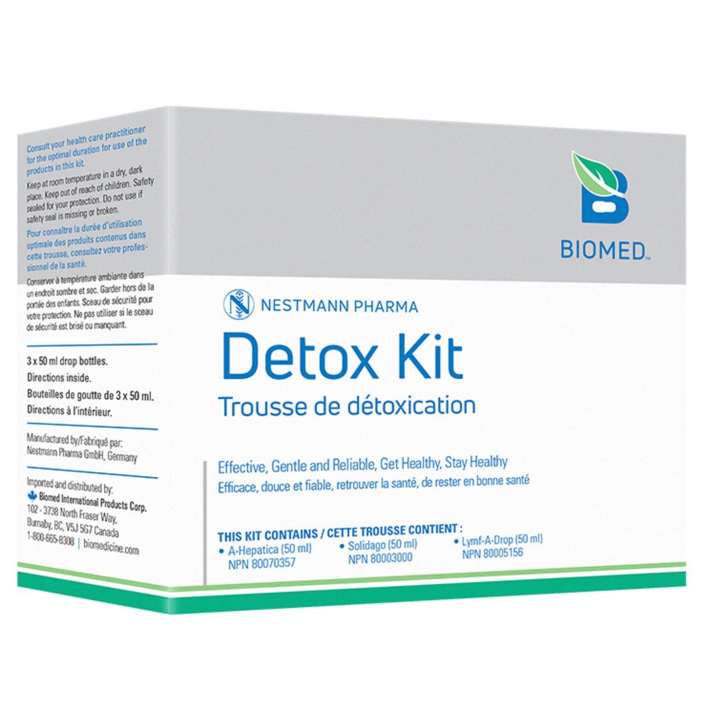 Biomed Detox Kit by Nestmann Pharma, Combination Remedies for Detoxification