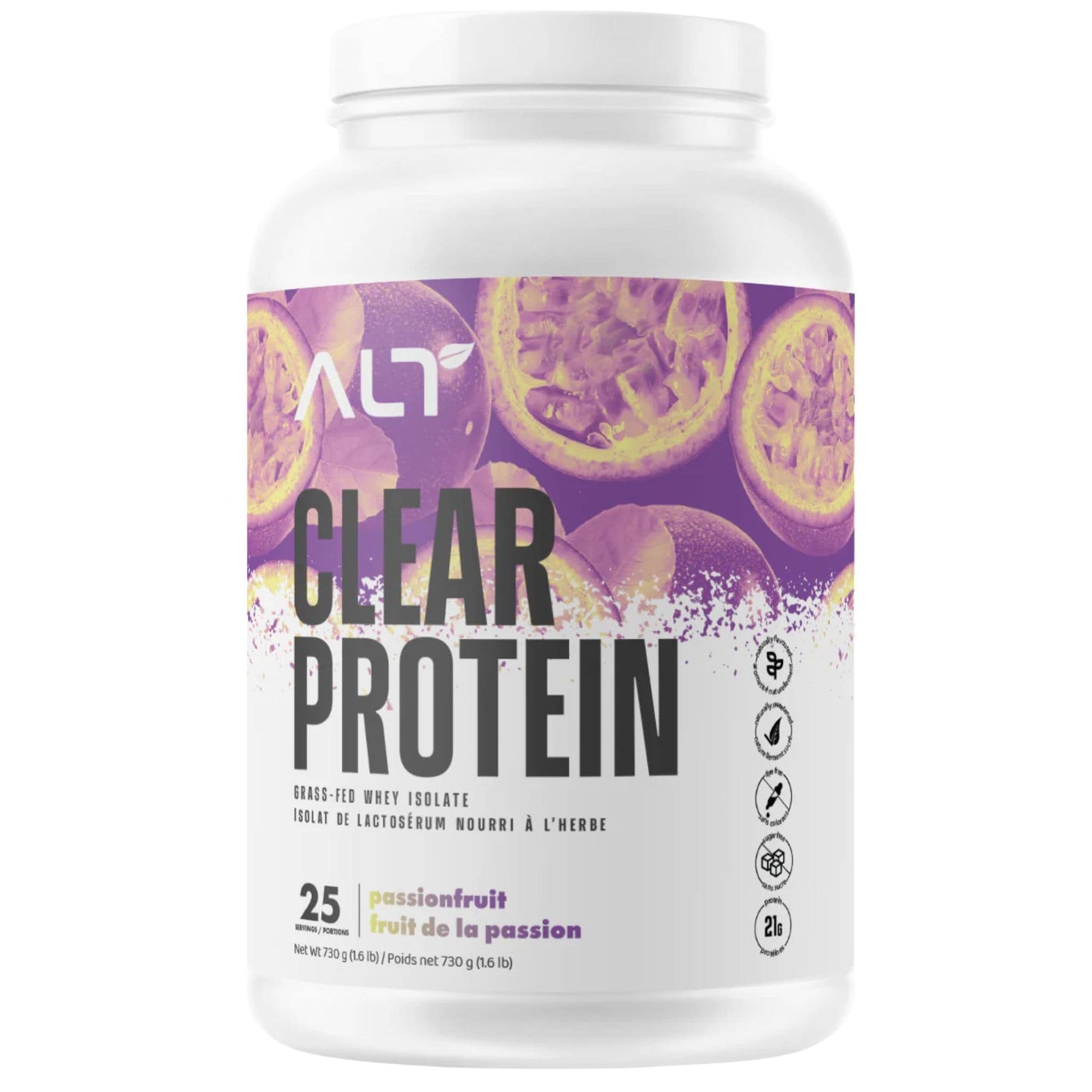 25 Servings (730g) Passionfruit | ALT Clear Protein Whey Isolate Powder