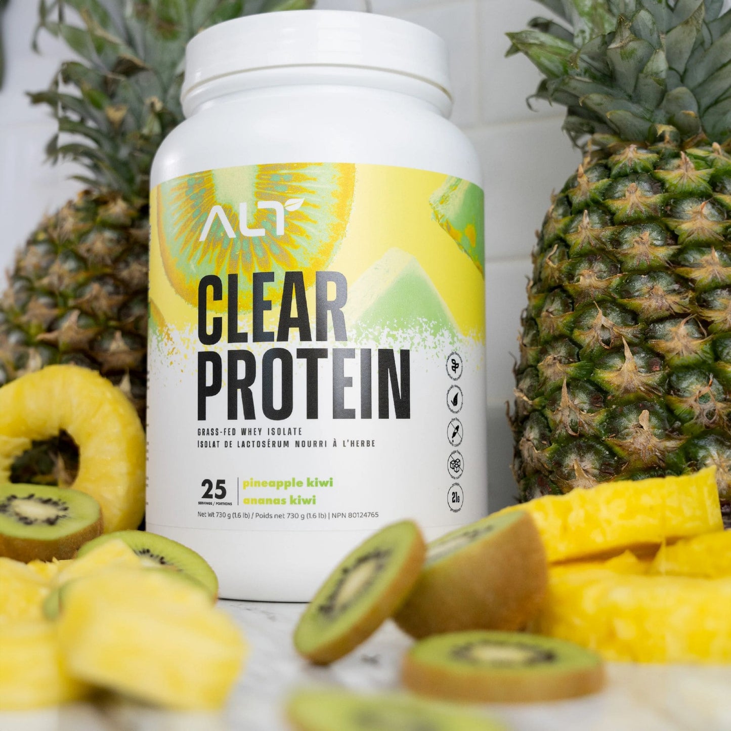 25 Servings (730g) Pineapple Kiwi | ALT Clear Protein Whey Isolate Powder