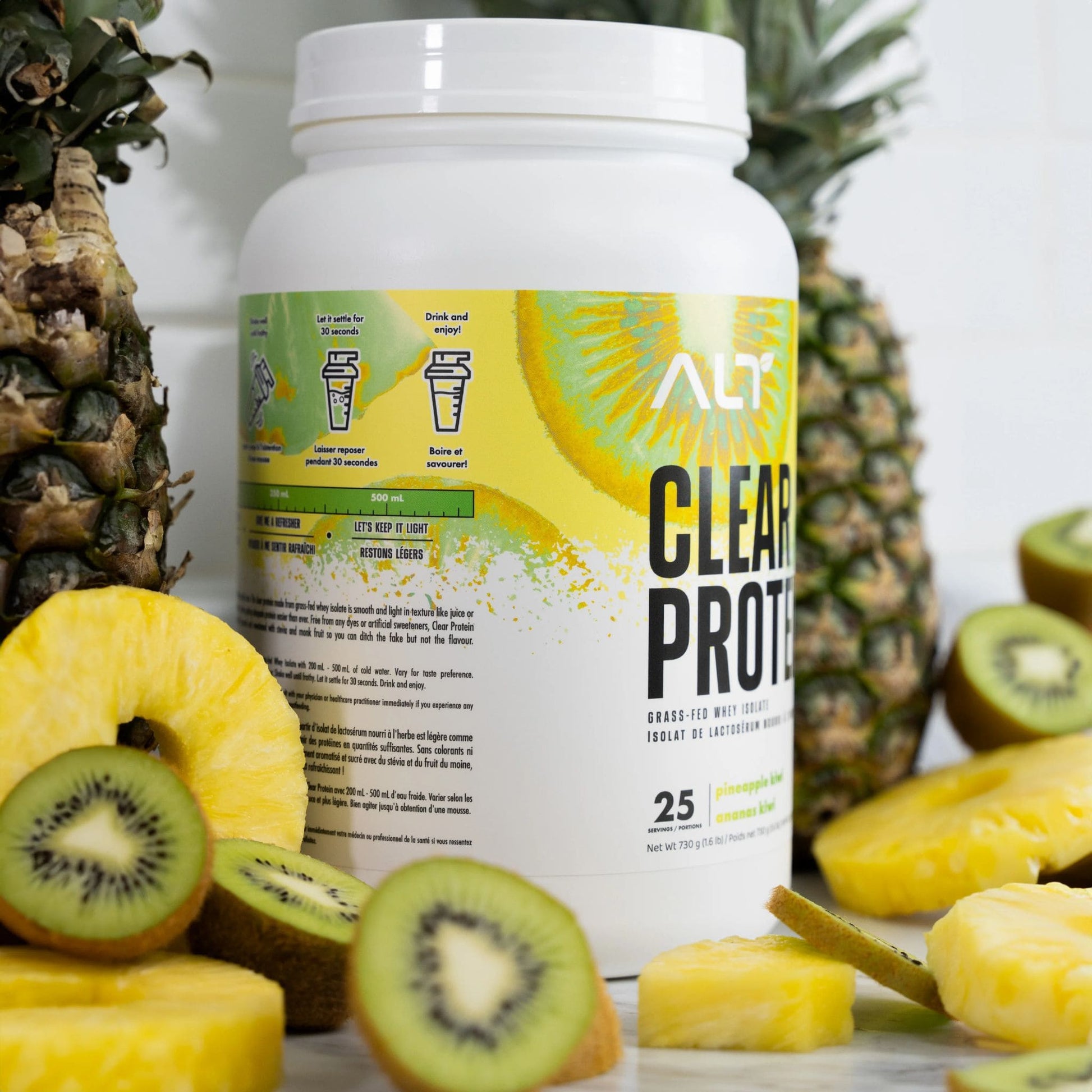 25 Servings (730g) Pineapple Kiwi | ALT Clear Protein Whey Isolate Powder