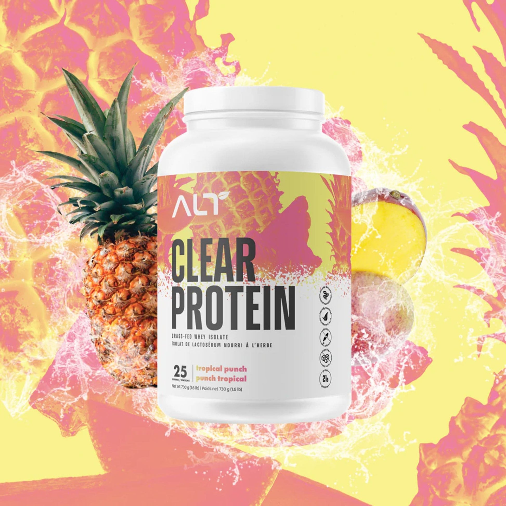 25 Servings (730g) Tropical Punch | ALT Clear Protein Whey Isolate Powder