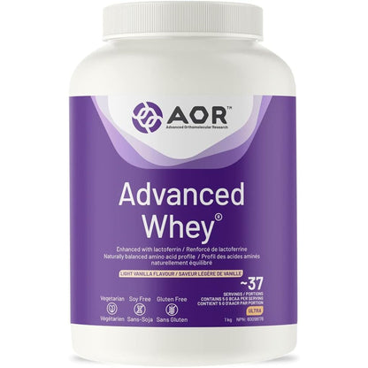 Light Vanilla Flavour, 1kg | AOR Advanced Whey with Lactoferrin // light vanilla flavour